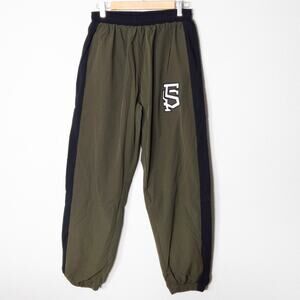 Fruitstand Jogger Pants Green Black Panel Size L Athleisure Streetwear NWT